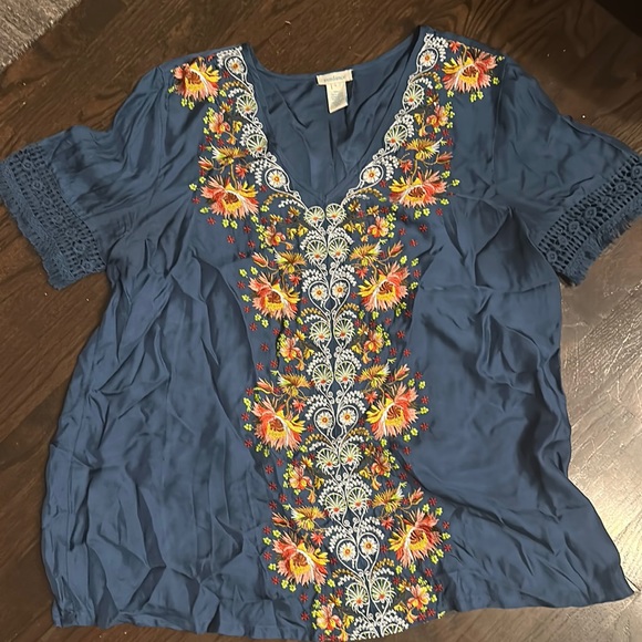 Sundance Tops Sundance Embroidered Tunic Like Johnny Was Poshmark